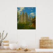 Salt Lake Temple Painting #2™ LDS-Poster Poster (Keuken)