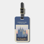 Salt Lake Temple | Salt Lake City, Utah Bagagelabel (Voorkant verticaal)