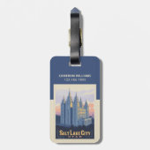 Salt Lake Temple | Salt Lake City, Utah Bagagelabel (Achterkant verticaal)