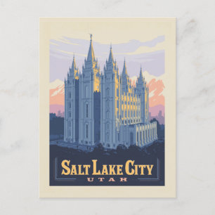 Salt Lake Temple   Salt Lake City, Utah Briefkaart