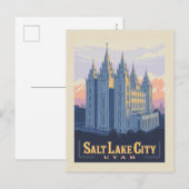 Salt Lake Temple | Salt Lake City, Utah Briefkaart (Voorkant / Achterkant)
