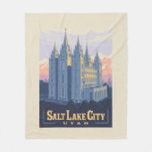 Salt Lake Temple | Salt Lake City, Utah Fleece Deken (Voorkant)