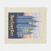 Salt Lake Temple | Salt Lake City, Utah Fleece Deken (Voorkant (Horizontaal))