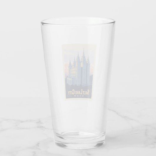 Salt Lake Temple | Salt Lake City, Utah Glas (Achterkant)