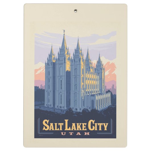Salt Lake Temple | Salt Lake City, Utah Klembord (Achterkant)
