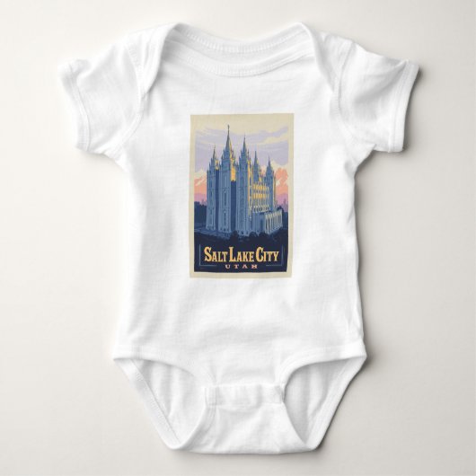 Salt Lake Temple | Salt Lake City, Utah Romper (Voorkant)