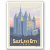 Salt Lake Temple | Salt Lake City, Utah Sticker (Voorkant)