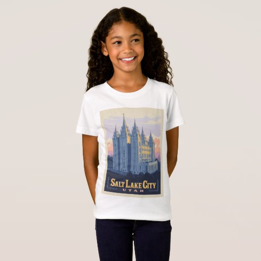 Salt Lake Temple | Salt Lake City, Utah T-shirt (Voorkant volledig)