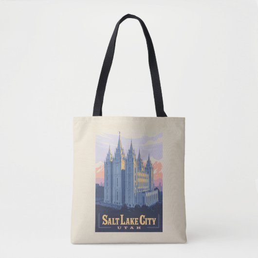 Salt Lake Temple | Salt Lake City, Utah Tote Bag (Voorkant)