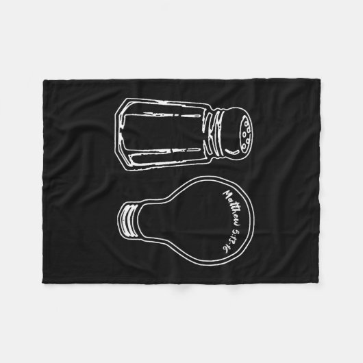 Salt & Light Fleece Deken (Voorkant (Horizontaal))