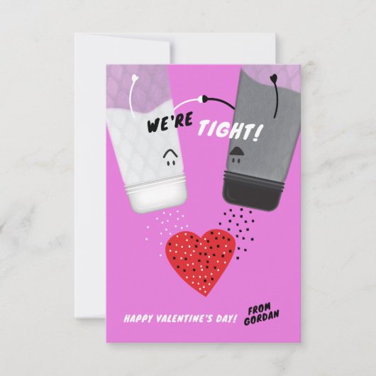 Salt & Pepper Classroom Valentijnsdag Kaart (Voorkant)