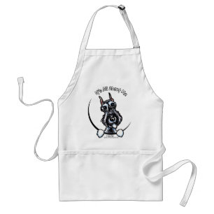 Salt Pepper Schnauzer IAAM Standaard Schort