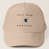 Salt Pier Bonaire Alpha Dive Flag Trucker Pet (Voorkant)