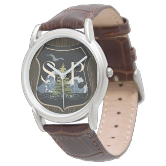 Salt & Pine Bosbouw Horloge