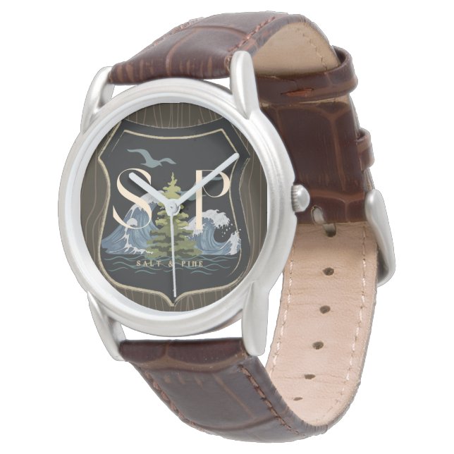 Salt & Pine Bosbouw  Horloge (Gekanteld)