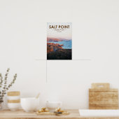 Salt Point State Park Californië Aquarel Poster (Keuken)