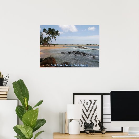 Salt Pond Beach Park Kauai Poster (Thuiskantoor)