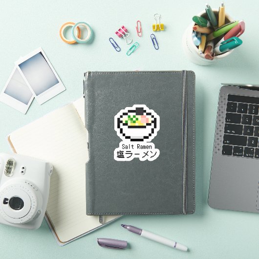 Salt Ramen Retro Pixel Art Sticker (iPad Cover)