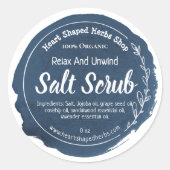 Salt Scrub Label Handmade Business (Voorkant)