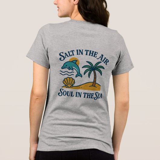 Salt & Soul Dolphin Tri-Blend Shirt (Achterkant)