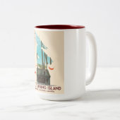 Salt Spring Island British Columbia Canada Tweekleurige Koffiemok (Voorkant rechts)