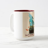 Salt Spring Island British Columbia Canada Tweekleurige Koffiemok (Voorkant links)