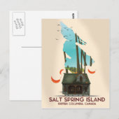 Salt Spring Island Brits-Columbia Canada Briefkaart (Voorkant / Achterkant)