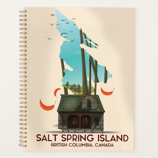 Salt Spring Island Brits-Columbia Canada Planner (Voorkant)
