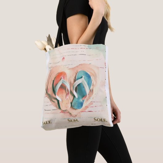 Salt Sun Sole Beach Tote Bag (Dichtbij)