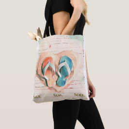 Salt Sun Sole Strandtas Tote Bag