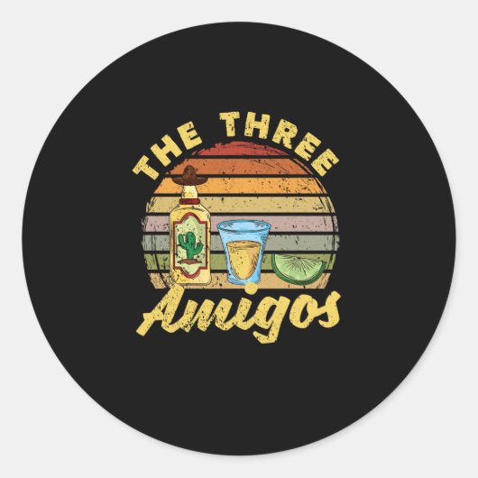 Salt Tequila Limoen Mexican Fiesta Party Ronde Sticker (Voorkant)