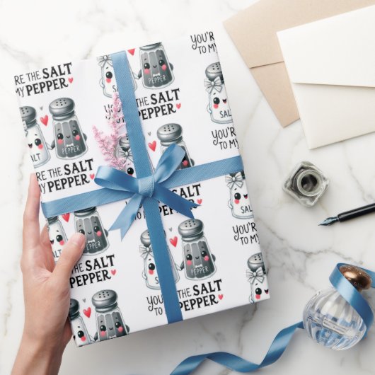 Salt To My Pepper Love Gift Wrapping Paper Cadeaupapier (Geschenken)