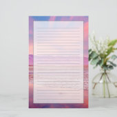 Salt Water Lake Death Valley Briefpapier (Staand voorkant)