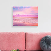 Salt Water Lake Death Valley Canvas Afdruk (Insitu (Woonkamer))