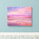Salt Water Lake Death Valley Canvas Afdruk (Insitu (Houten vloer))