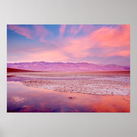 Salt Water Lake Death Valley Poster (Voorkant)