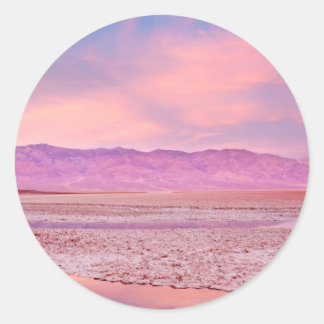 Salt Water Lake Death Valley Ronde Sticker