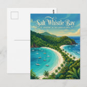 Salt Whistle Bay St. Vincent en de Grenadines Briefkaart (Voorkant / Achterkant)