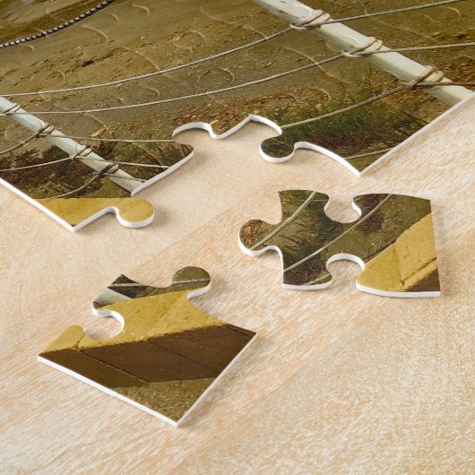 Salt Windmill Harbor in Western Sicily, Italy Legpuzzel (Zijkant)