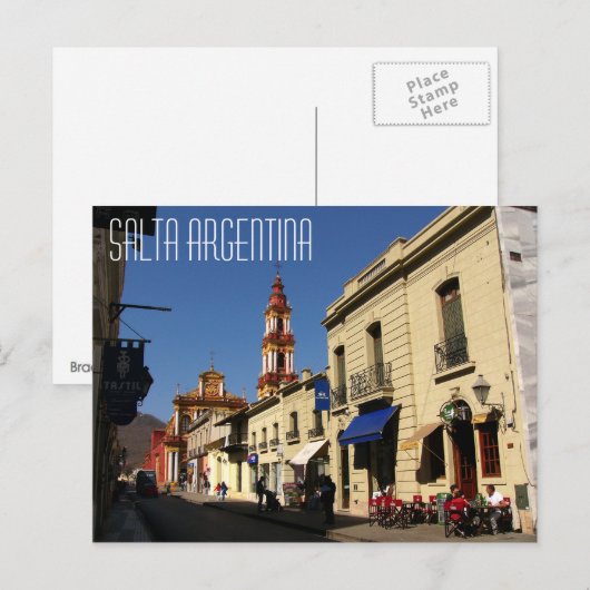 Salta Argentina Briefkaart (Voorkant / Achterkant)