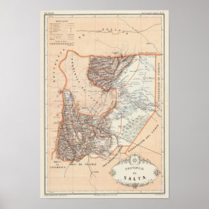 Salta, Argentinië Poster