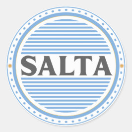 Salta City Pride Embleem – Argentijnse identiteit Ronde Sticker