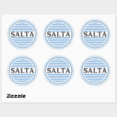 Salta City Pride Embleem – Argentijnse identiteit Ronde Sticker (Vel)