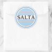 Salta City Pride Embleem – Argentijnse identiteit Ronde Sticker (Tas)