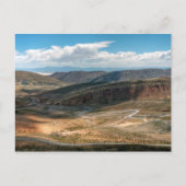 Salta serpentine Road en zout flats op afstand Briefkaart (Voorkant)