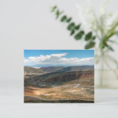 Salta serpentine Road en zout flats op afstand Briefkaart (Staand voorkant)