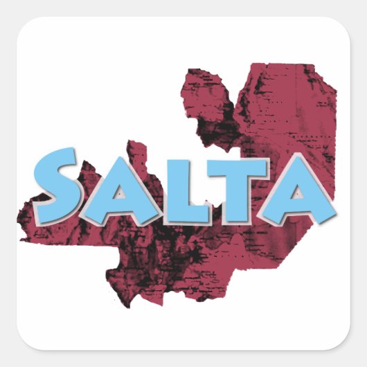 Salta Vierkante Sticker (Voorkant)