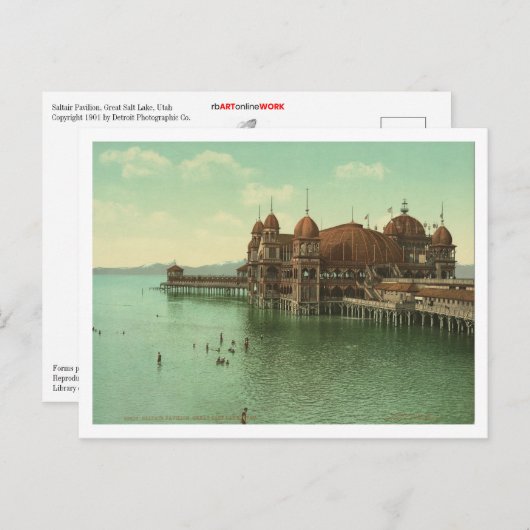 Saltair Pavilion Briefkaart (Voorkant / Achterkant)