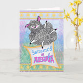 Saltamos  Alegría Felicitación Infantil Divertida Kaart (Gele Bloem)