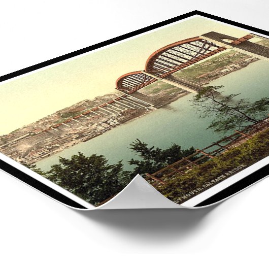 Saltash Bridge, Plymouth, Engeland Poster (Hoek)